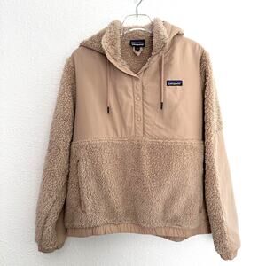 Patagonia Women's Shelled Retro-X Pullover Size Large Shroom Taupe Fleece Lined
